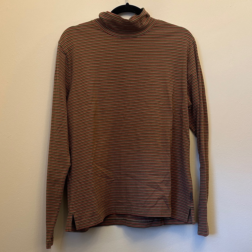 Woolrich Women’s Multicolor Striped Turtleneck Size XL Cotton‎ Spandex